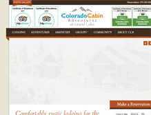 Tablet Screenshot of coloradocabinadventures.com